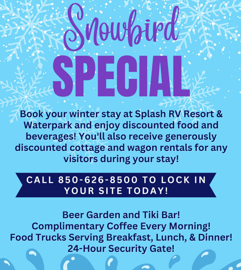 Snowbird Specials | Snowbird RV Park on the Gulf Coast